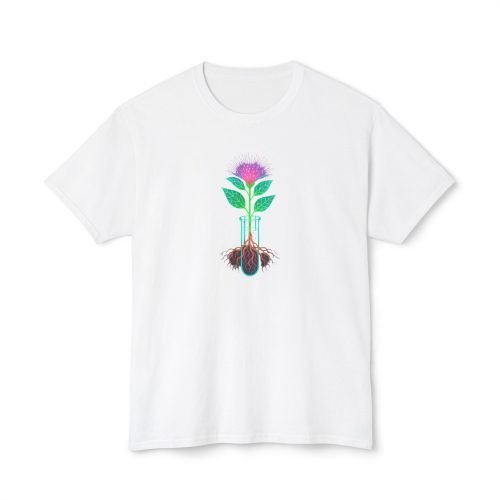 Nature-Inspired Futurist T-Shirt – Eco-Friendly & Plant Lovers