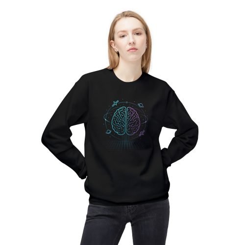 Brain Cosmos Fleece Crewneck Sweatshirt – Geek Chic Apparel & Science Gift
